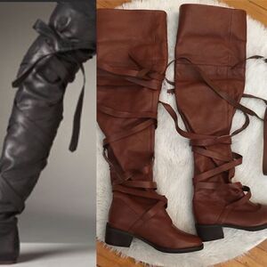 New! Colin Stuart Wrap tie over Knee Boots